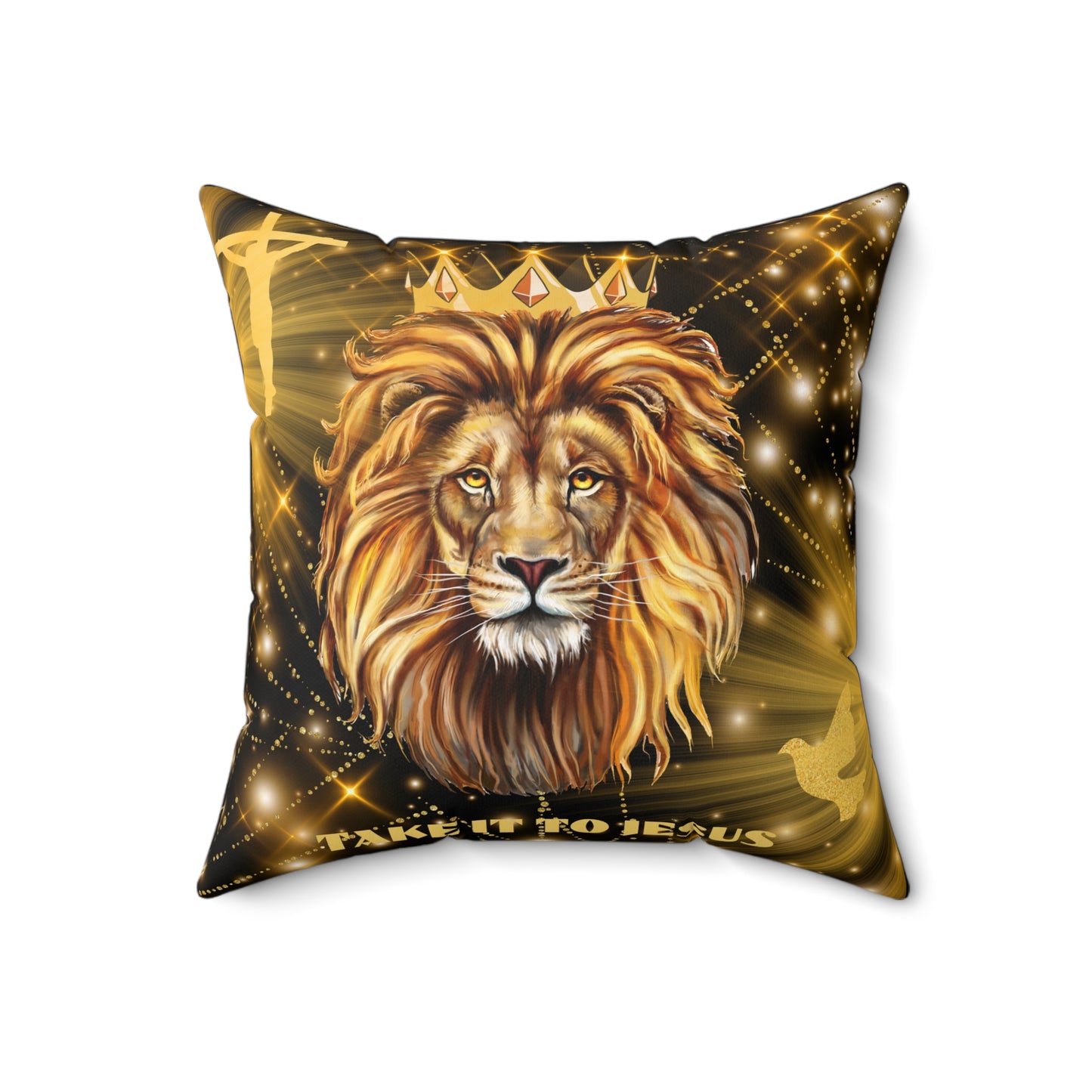 Take It To Jesus Spun Polyester Square Pillow