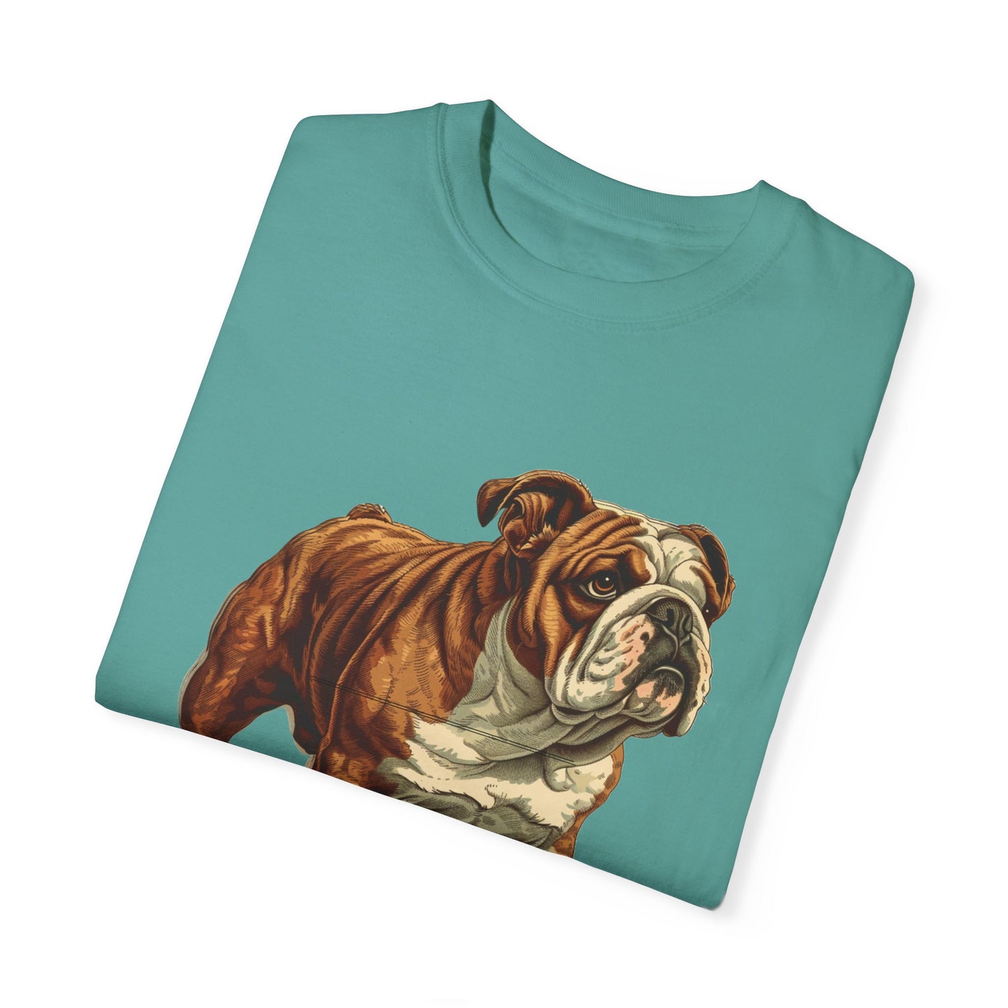 English Bulldog Dad Unisex Garment-Dyed T-shirt