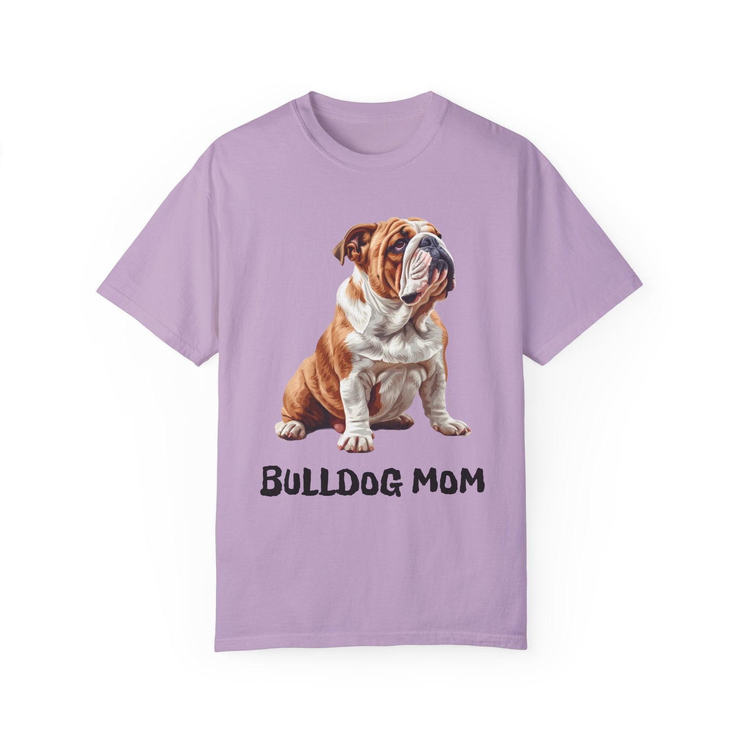 Bulldog Mom Unisex Garment-Dyed T-shirt