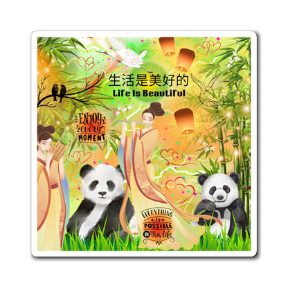 Life Is Beautiful Chinese Magnets