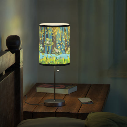 Frogs And Fireflies Lamp on a Stand, US|CA plug