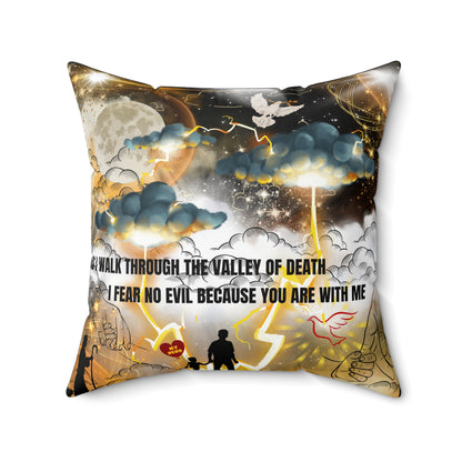 I Fear No Evil Spun Polyester Square Pillow