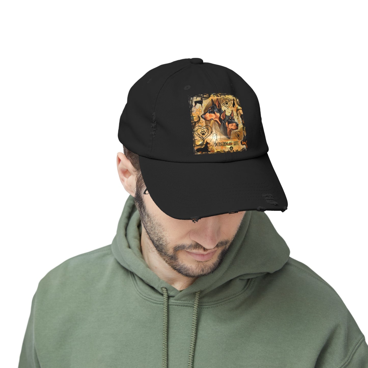 Doberman LifeUnisex Distressed Cap