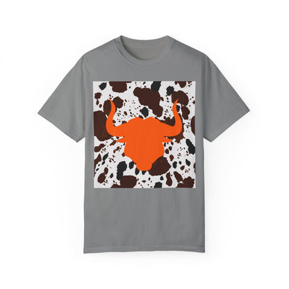 Cow 3 Unisex Garment-Dyed T-shirt