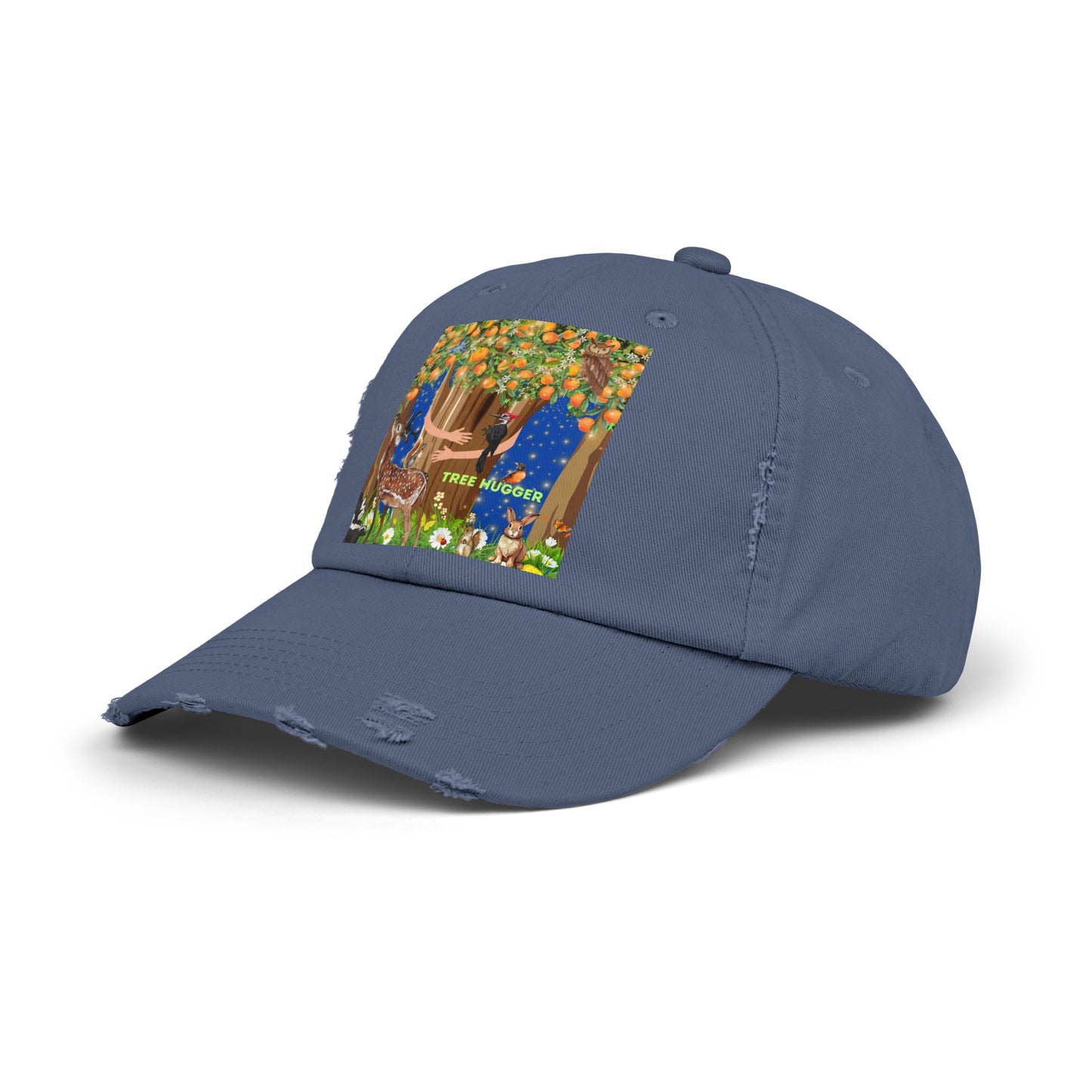 Tree Hugger Unisex Distressed Cap