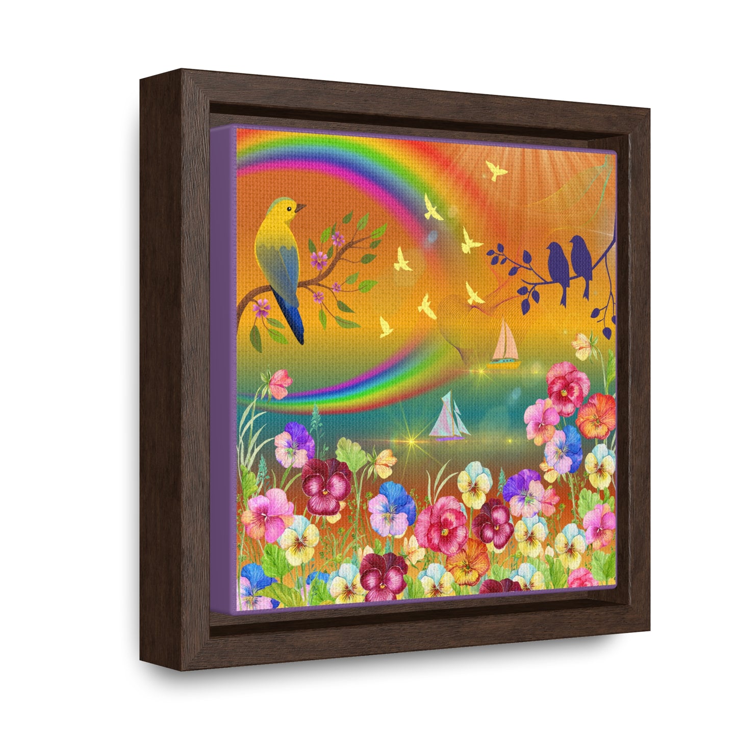 A New Day Gallery Canvas Wraps, Square Frame