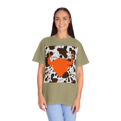Cow 3 Unisex Garment-Dyed T-shirt
