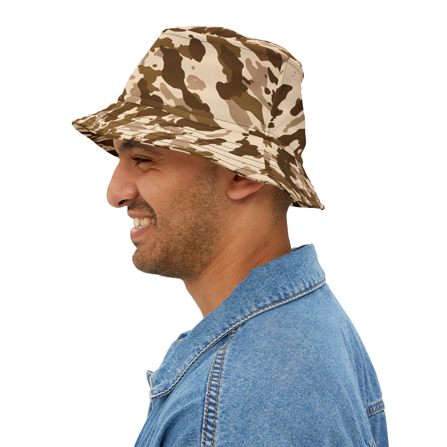 Bucket Hat (AOP) Camo Tan