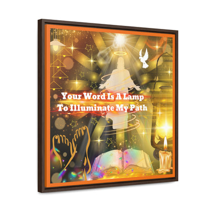 Your Word Gallery Canvas Wraps, Square Frame