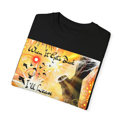 Leave The Light On Unisex Garment-Dyed T-shirt