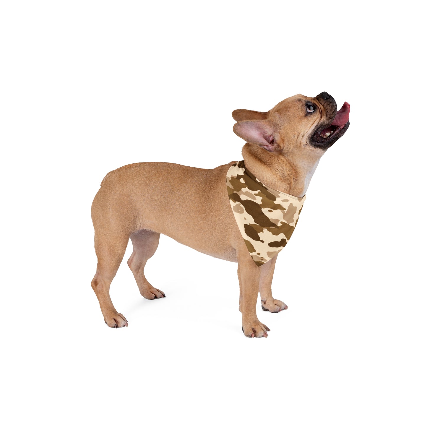 Pet Bandana Camo Tan