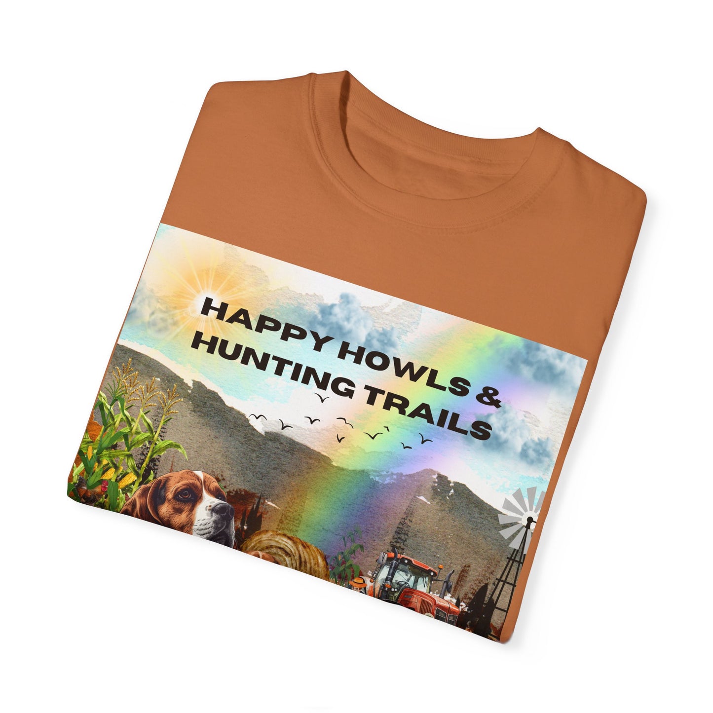 Happy Howls Unisex Garment-Dyed T-shirt