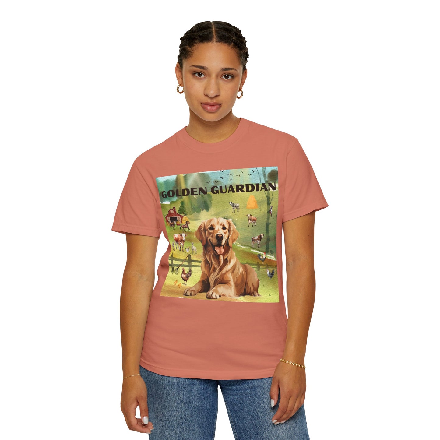 Golden Guardian Unisex Garment-Dyed T-shirt