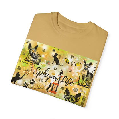 Sphynx Life Unisex Garment-Dyed T-shirt