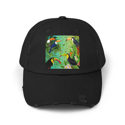 Toucans Unisex Distressed Cap