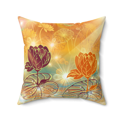 Morning Dew - Spun Polyester Square Pillow
