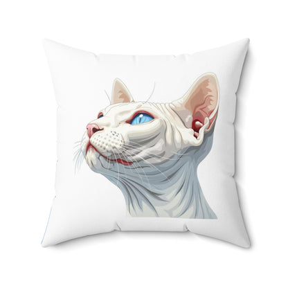 Spun Polyester Square Pillow Sphynx 4