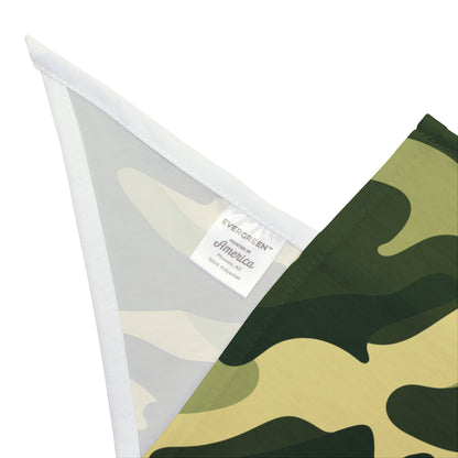 Pet Bandana Camo Green