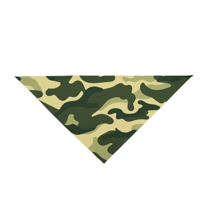 Pet Bandana Camo Green