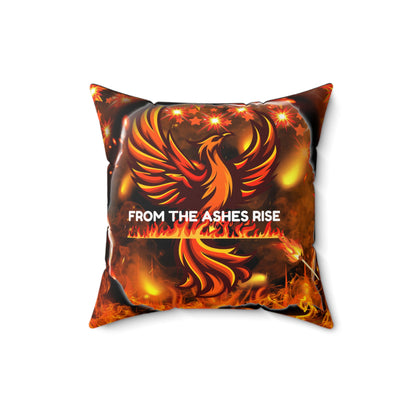 From The Ashes Rise Spun Polyester Square Pillow