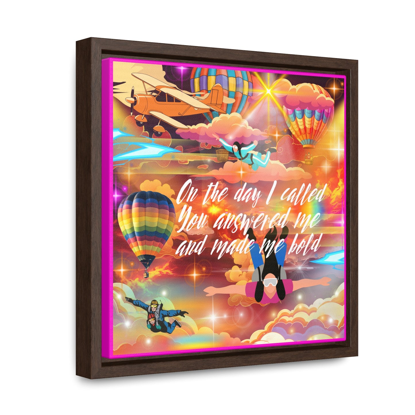 You Answered Me Gallery Canvas Wraps, Square Frame