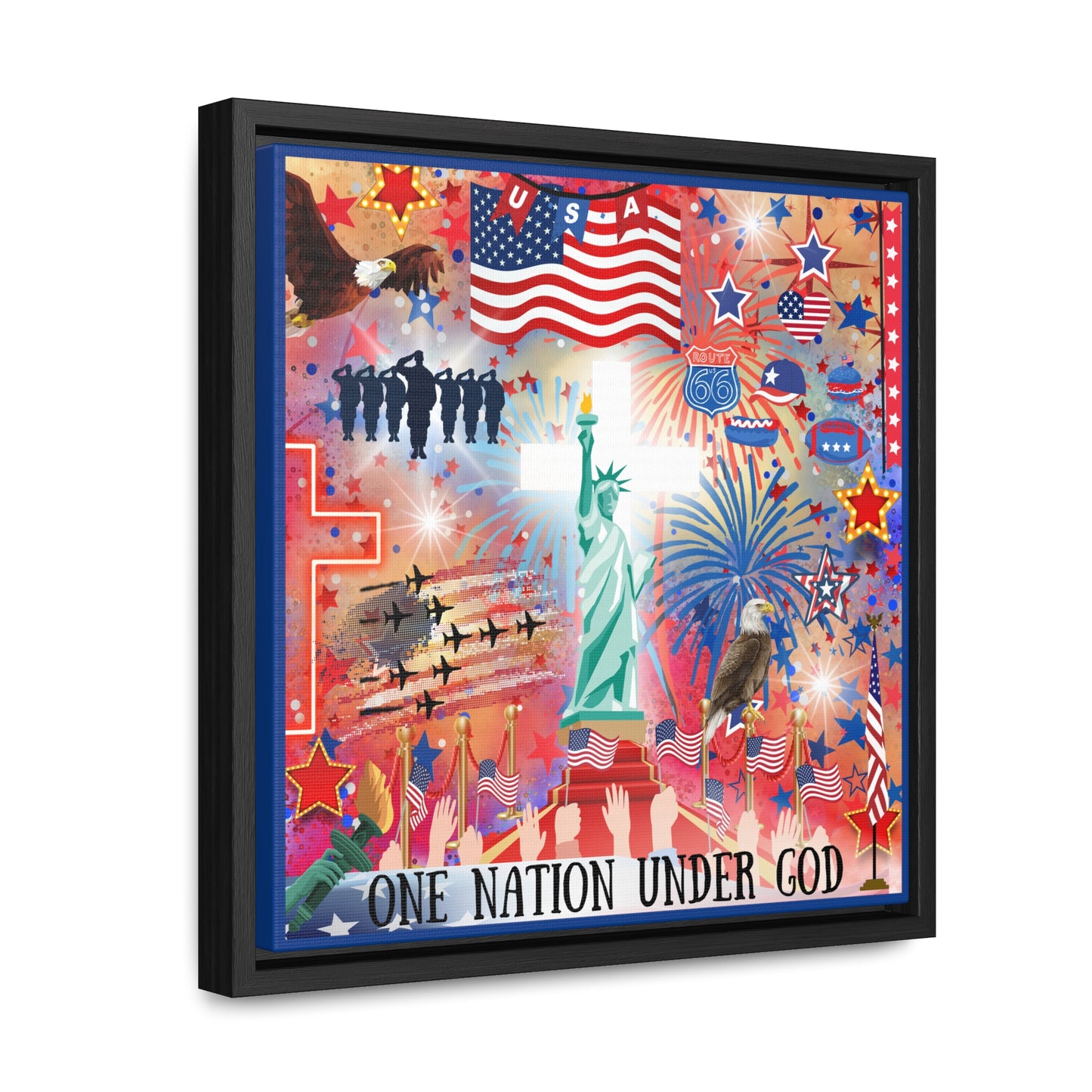 One Nation Under God Canvas Wall Art