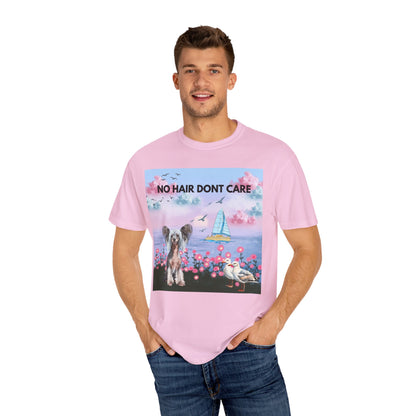 No Hair Don't Care Unisex Garment-Dyed T-shirt