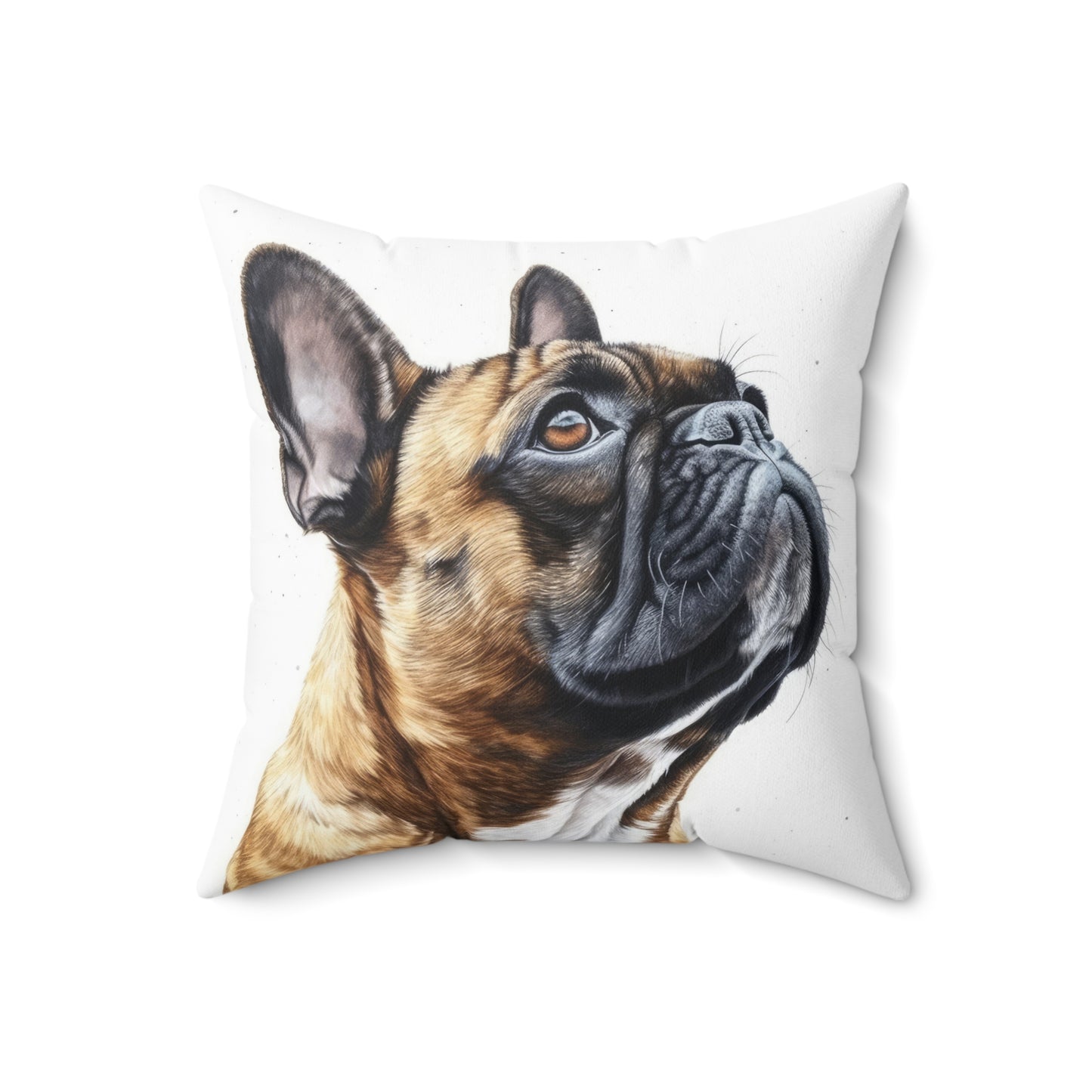 Spun Polyester Square Pillow Frenchie