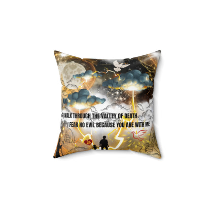 I Fear No Evil Spun Polyester Square Pillow