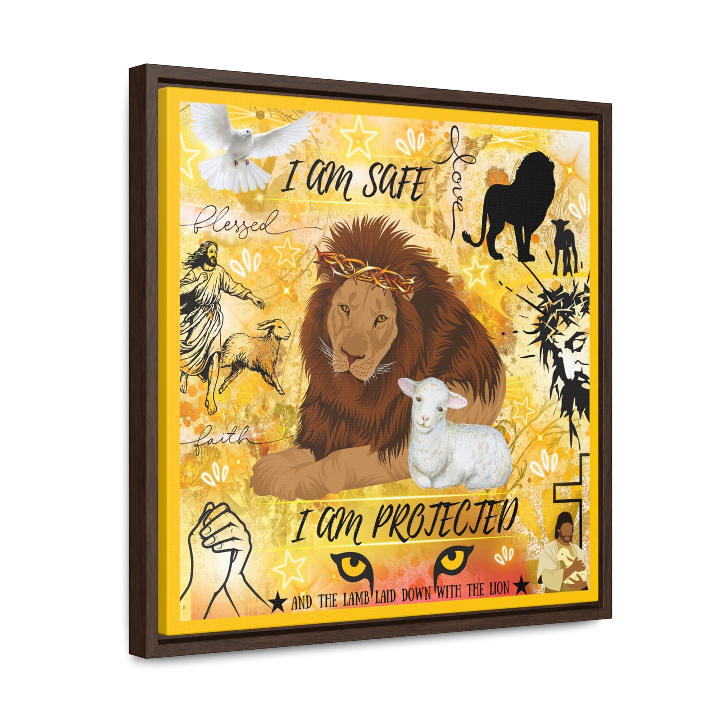 I Am Safe Gallery Canvas Wraps, Square Frame