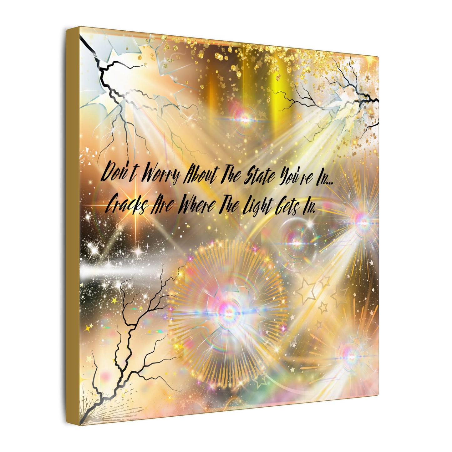 Don't Worry - Inspirational Wall Art, Motivational Decor, Home Office Artwork, Uplifting Canvas, Modern Room Statement