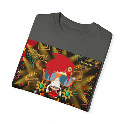 Udderly Glamorous Moo-vie Star Unisex Garment-Dyed T-shirt
