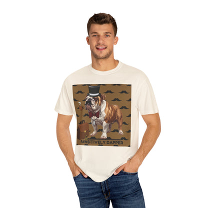 Pawsitively Dapper Unisex Garment-Dyed T-shirt