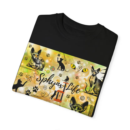 Sphynx Life Unisex Garment-Dyed T-shirt