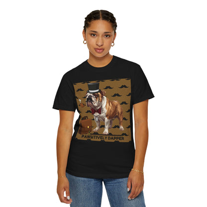 Pawsitively Dapper Unisex Garment-Dyed T-shirt