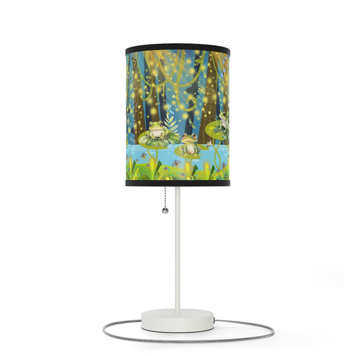 Frogs And Fireflies Lamp on a Stand, US|CA plug