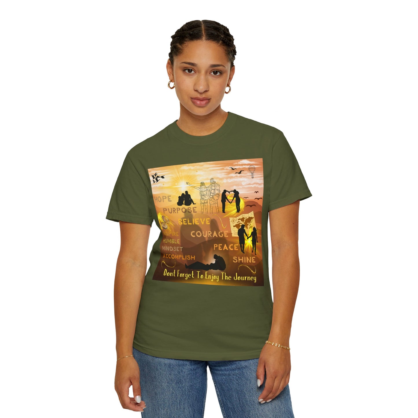 Enjoy The Journey Unisex Garment-Dyed T-shirt