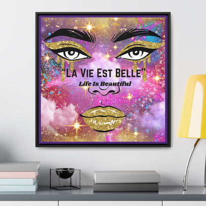 Life Is Beautiful French Canvas Wall Art