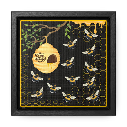 Bee Kind Gallery Canvas Wraps, Square Frame