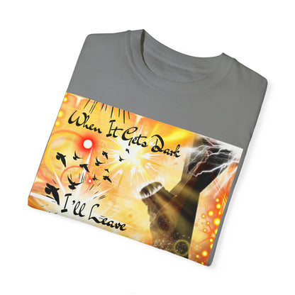 Leave The Light On Unisex Garment-Dyed T-shirt