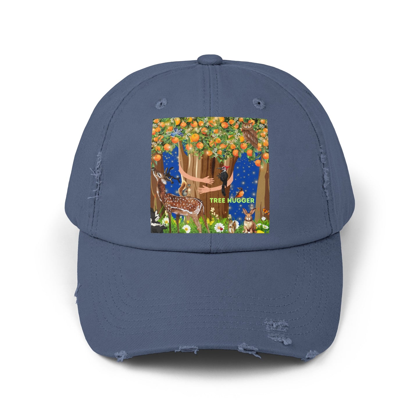 Tree Hugger Unisex Distressed Cap