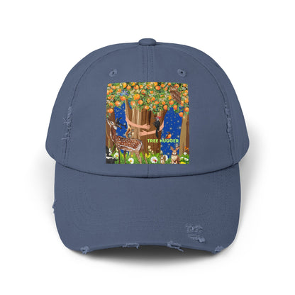 Tree Hugger Unisex Distressed Cap