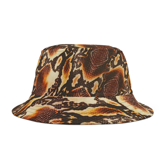 Bucket Hat (AOP) Python Brown