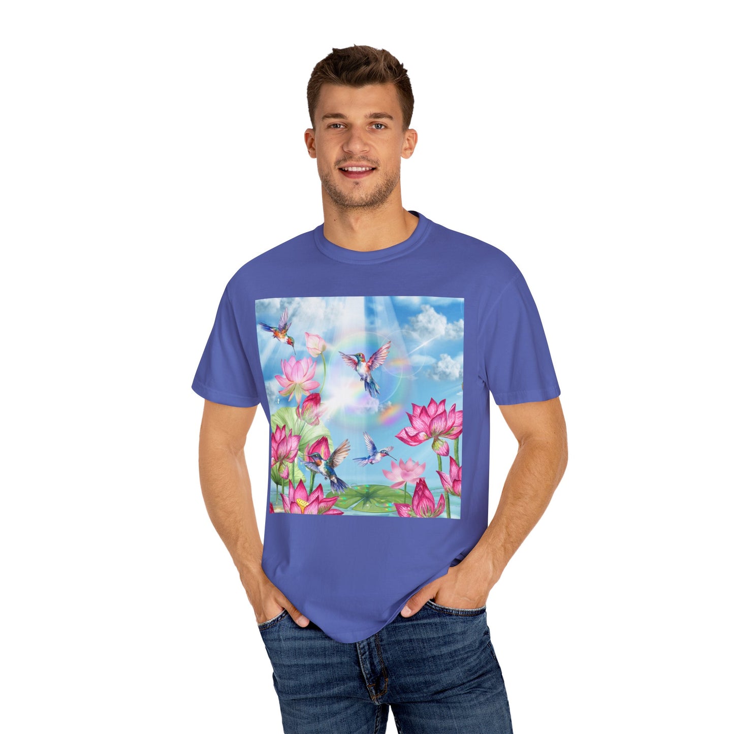 Sipping On Sunshine Unisex Garment-Dyed T-shirt