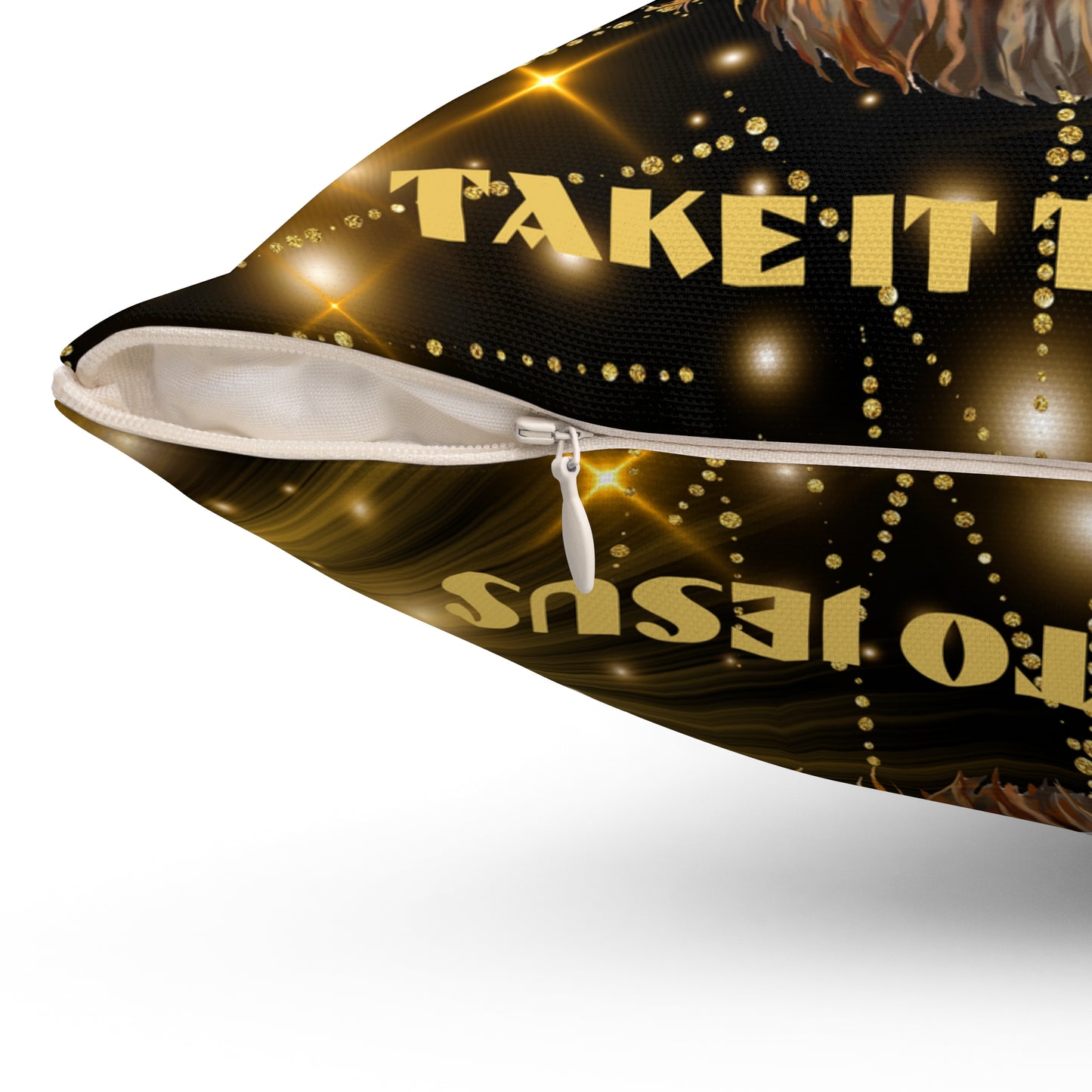 Take It To Jesus Spun Polyester Square Pillow