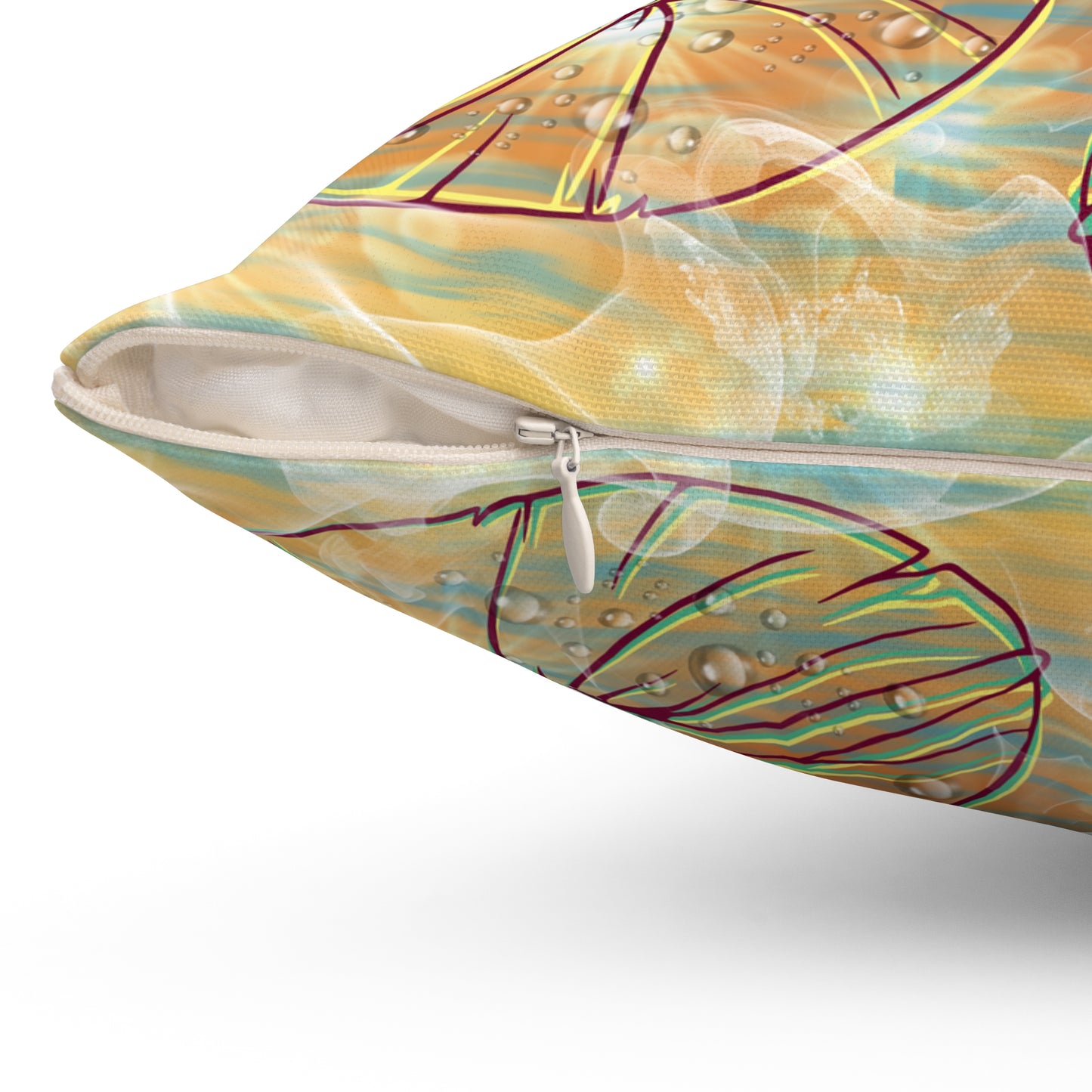 Morning Dew - Spun Polyester Square Pillow