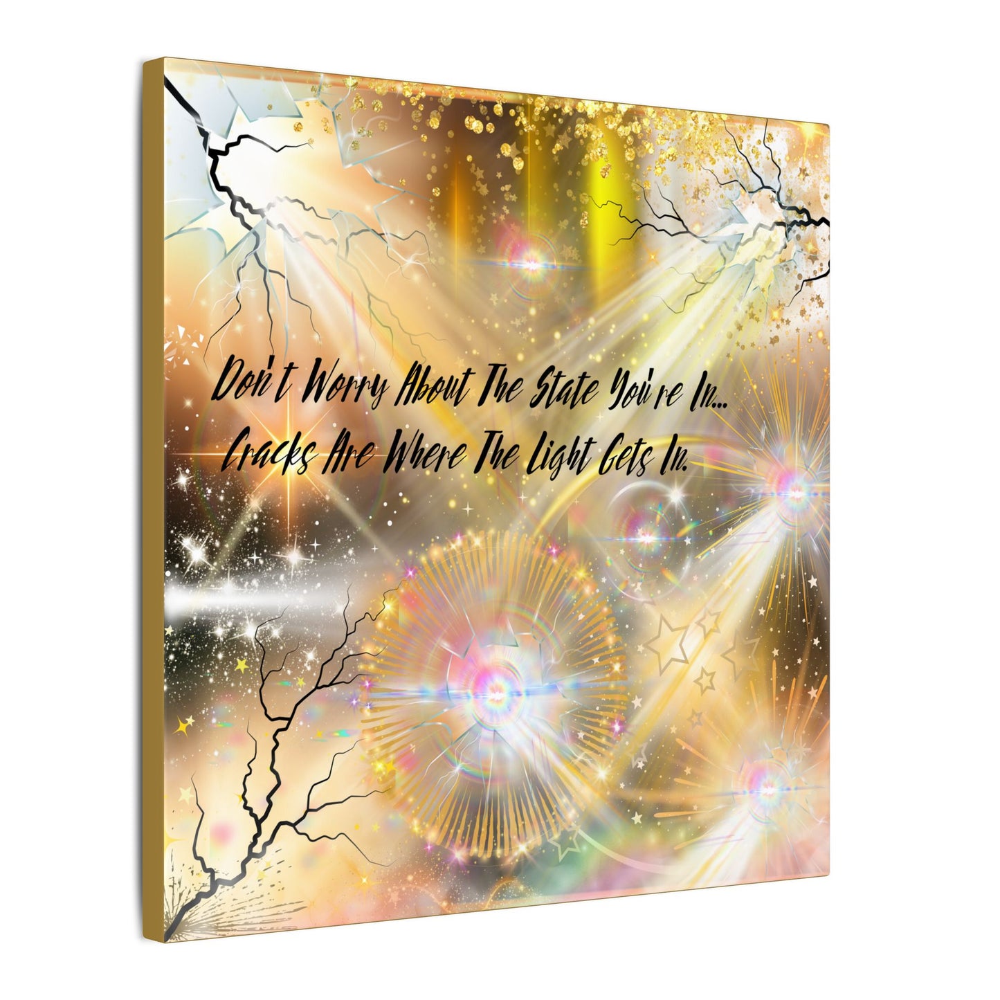 Don't Worry - Inspirational Wall Art, Motivational Decor, Home Office Artwork, Uplifting Canvas, Modern Room Statement