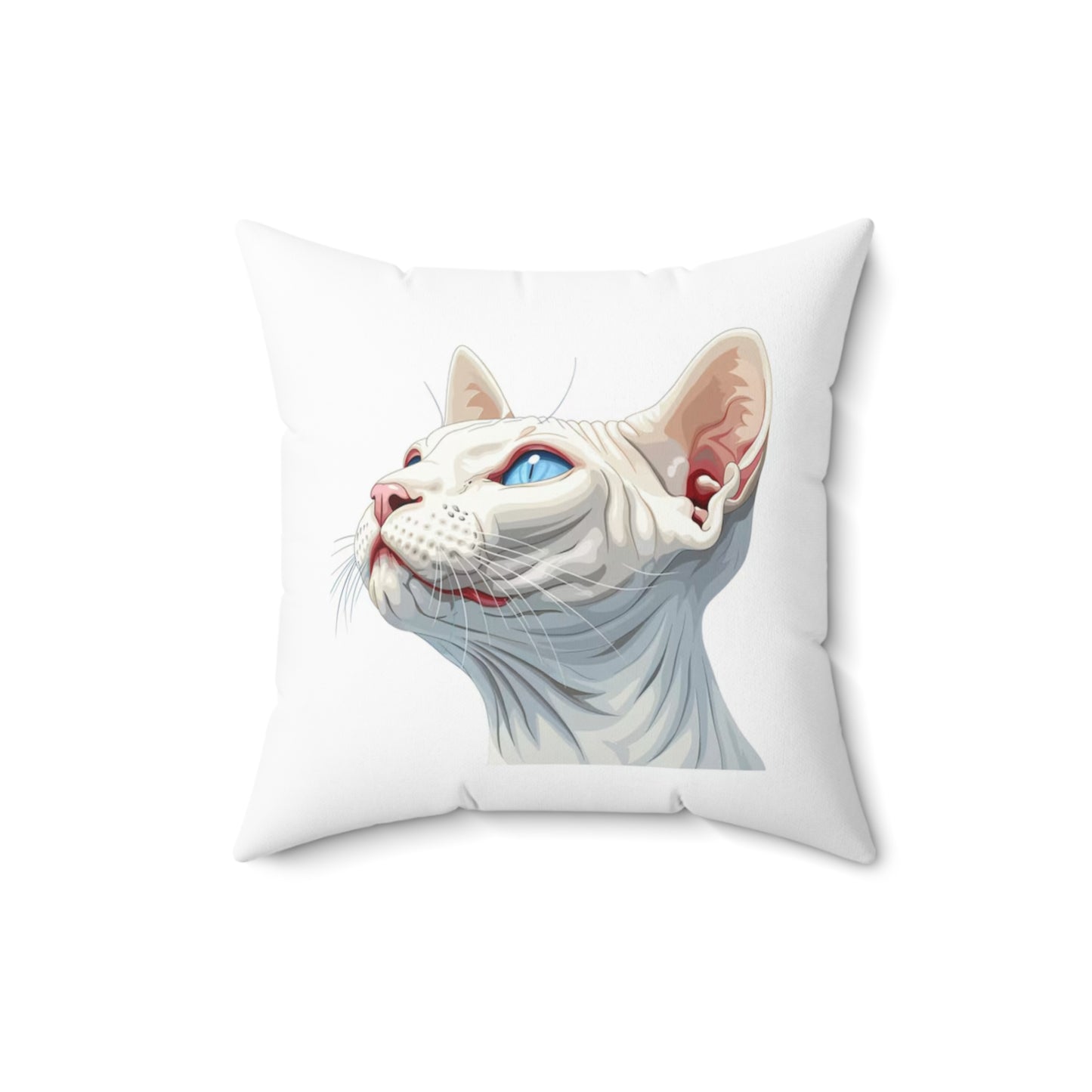 Spun Polyester Square Pillow Sphynx 4