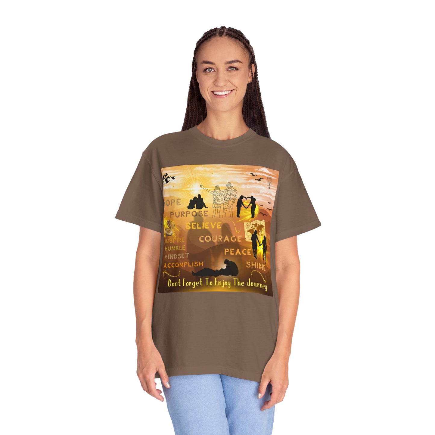 Enjoy The Journey Unisex Garment-Dyed T-shirt