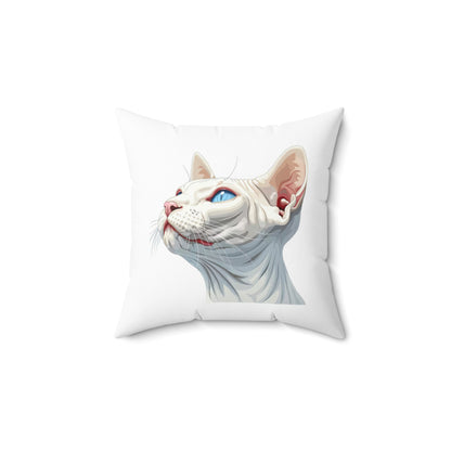 Spun Polyester Square Pillow Sphynx 4